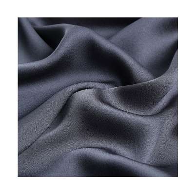 High Quality  Satin  Chiffon Fabric Polyester 75*50+50 pajamas shirt chiffon fabric  Plain Dyed Chiffon Cheap Poly Satin Fabric